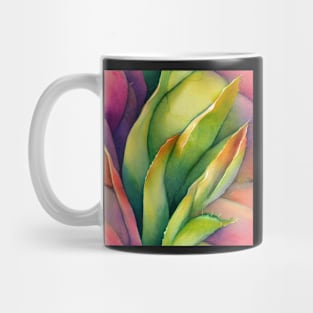 Watercolor succulent pattern Mug